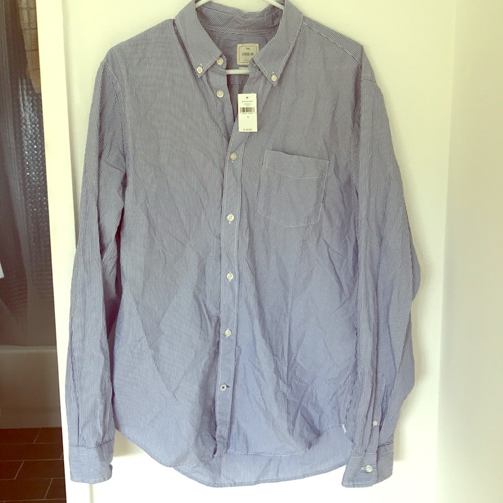 NWT Striped Button Down Shirt